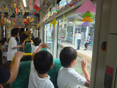 イベント当日の電車車内.1