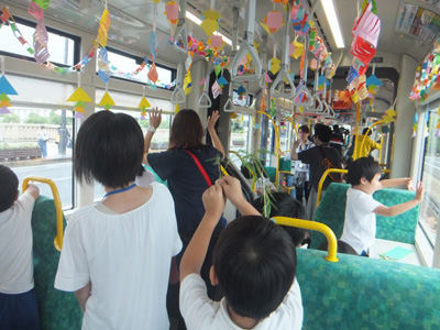 イベント当日の電車車内.2