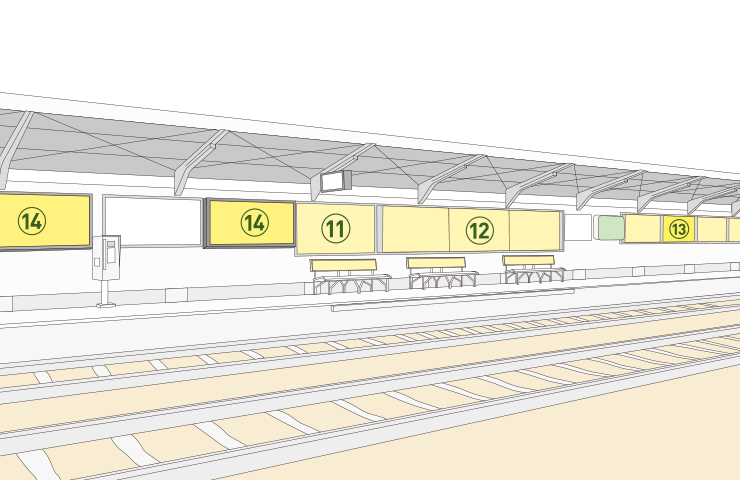 交通広告 駅 施設内広告 広島電鉄