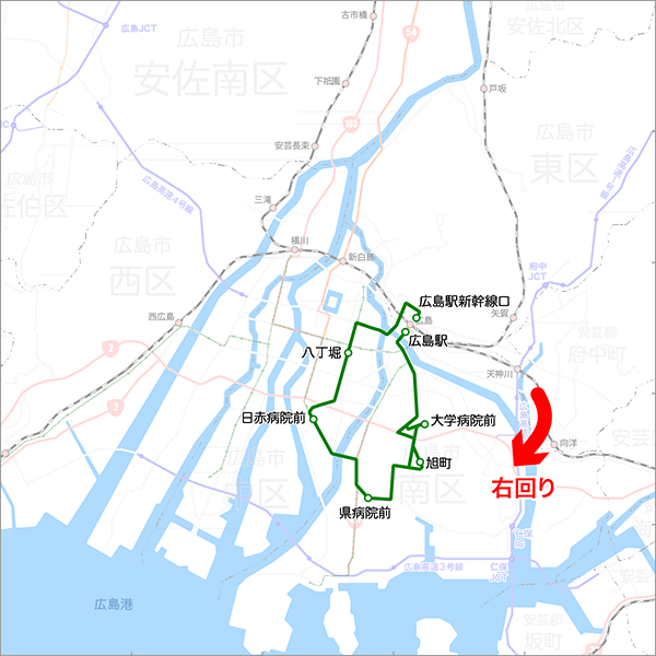 まちのわループ-路線図