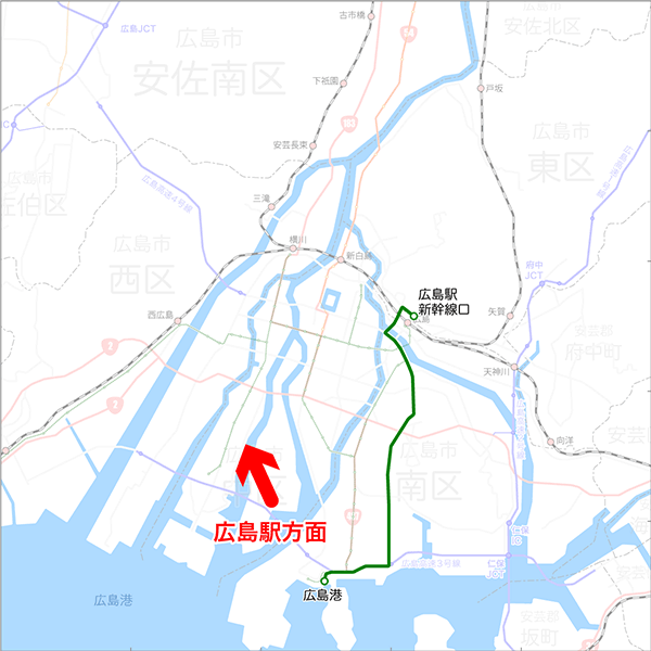 イオンモールシャトル-路線図