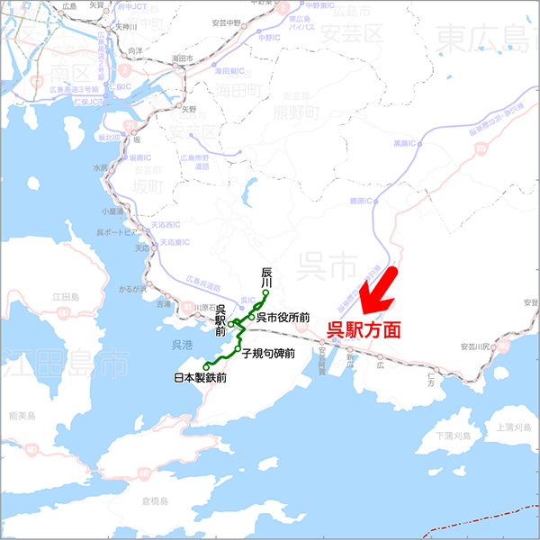 辰川線-路線図