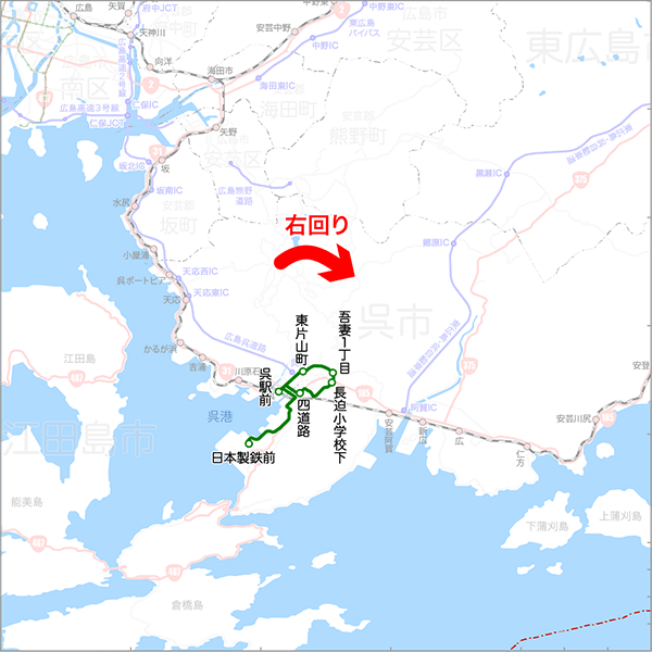 長の木長迫線-路線図