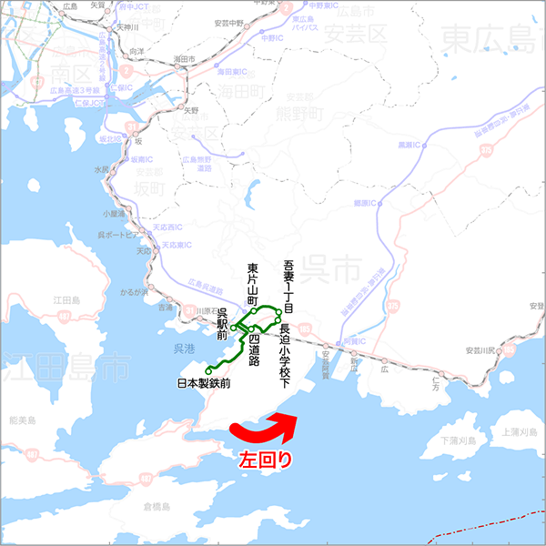 長の木長迫線-路線図