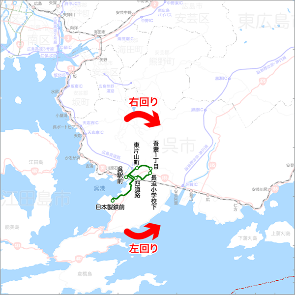 長の木長迫線-路線図