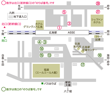 広島駅マップ