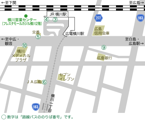 横川駅マップ
