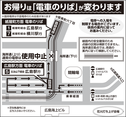 のりば変更