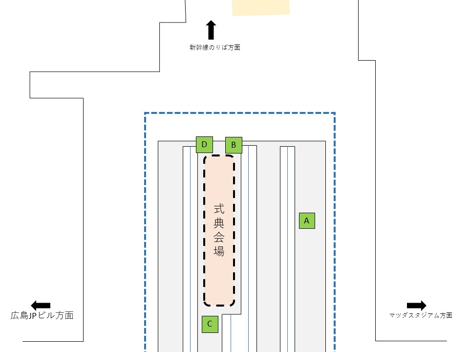 広島駅電停略図