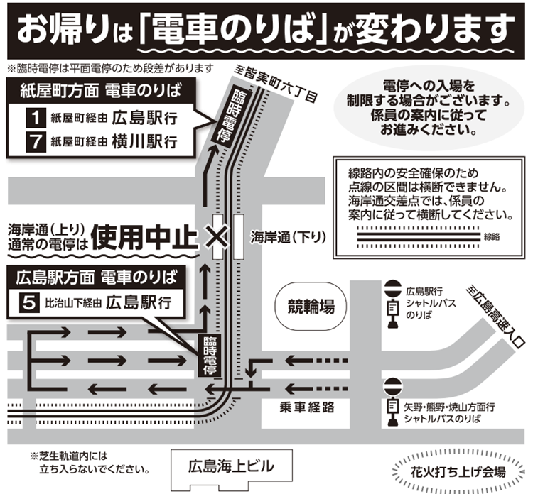 のりば変更